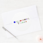 Sticker Rond OT au travail (Enveloppe)