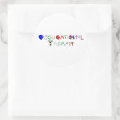 Sticker Rond OT au travail (Sac)