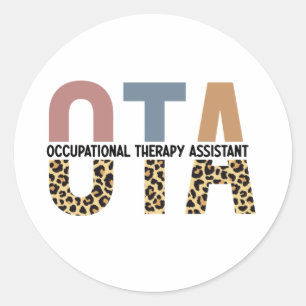 Sticker Rond OTA Offres d'aide en ergothérapie