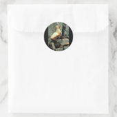 Sticker Rond Otarie et chiot de Steller (Sac)