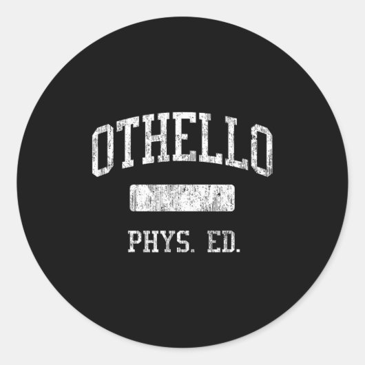 Sticker Rond Othello High School Hs Othello Wa Phys Ed  (Devant)