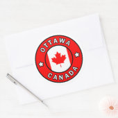 Sticker Rond Ottawa Canada (Enveloppe)