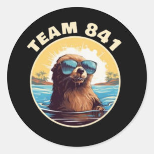 Sticker Rond Otter 841 Otter My Way California