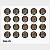 Sticker Rond Otter Chaos (Feuille)