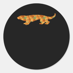 Sticker Rond Otter Easy Halloween Costume Weasel Animal tenue