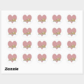 Sticker Rond Otter Love (Feuille)