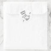 Sticker Rond Où est Fluffy ? (Sac)