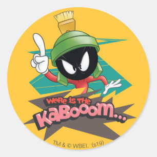 Sticker Rond "Où est le Kabooom" Points MARVIN MARTIAN™