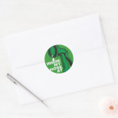 STICKER ROND OÙ MON CHEVAL À (Enveloppe)