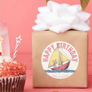 Sticker Rond Où sont les choses sauvages Joyeux anniversaire
