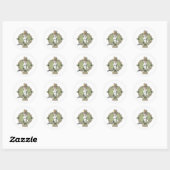 Sticker Rond Où sont les monstres ? | Badge Max (Feuille)