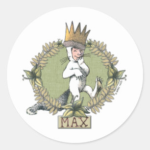 Sticker Rond Où sont les monstres ?   Badge Max