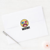 Sticker Rond Ouah ! 3D (Enveloppe)