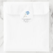 Sticker Rond Oubliez-moi pas Memorial Funeral Seed Packet (Sac)