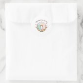 Sticker Rond "Oubliez Que Je Vous Aime" Kawaii Donut (Sac)