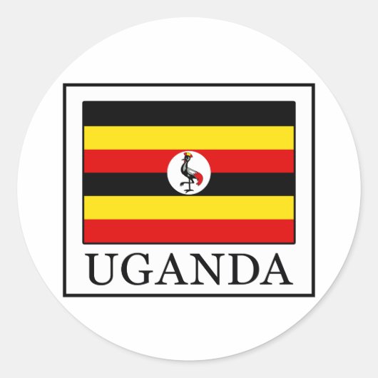 Sticker Rond Ouganda (Devant)