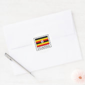 Sticker Rond Ouganda (Enveloppe)