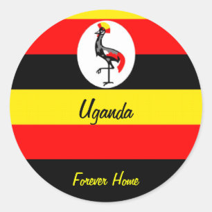Sticker Rond Ouganda