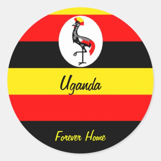Sticker Rond Ouganda (Devant)