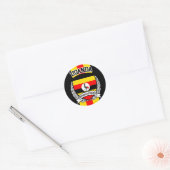 Sticker Rond Ouganda (Enveloppe)