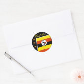 Sticker Rond Ouganda (Enveloppe)