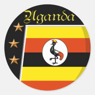Sticker Rond Ouganda
