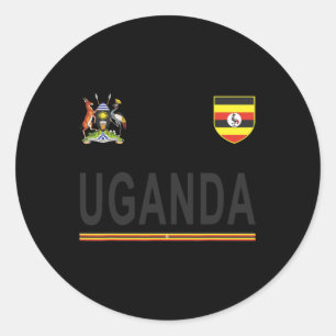 Sticker Rond Ouganda Cheer Jersey 2017 Football Ouganda