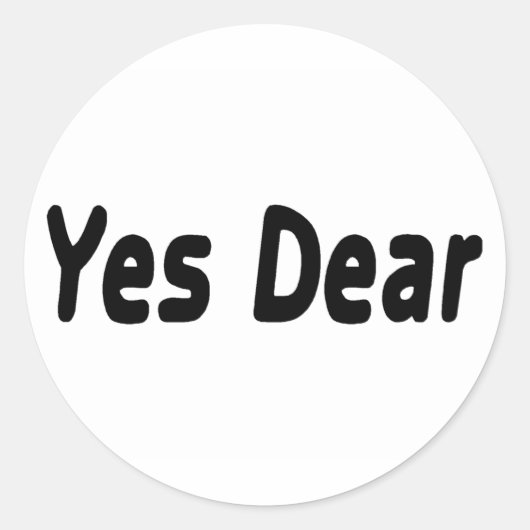 Sticker Rond Oui Cher (Devant)