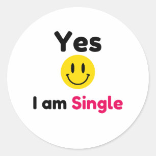 Sticker Rond Oui, je suis une conception unique