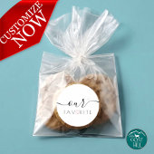 Sticker Rond Our Favorite Favor Label