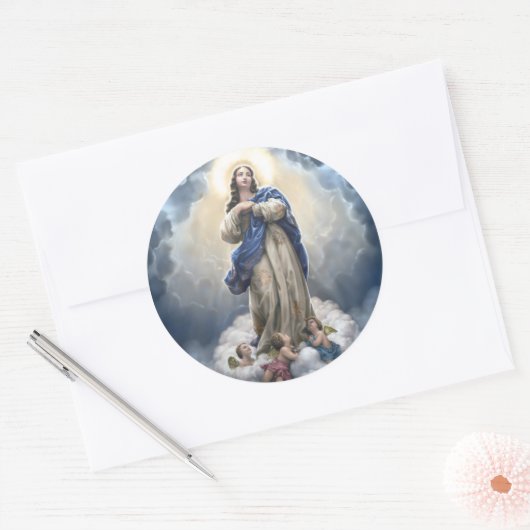 Sticker Rond Our Lady of the Assumption (Enveloppe)