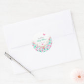 Sticker Rond Our Lovely One Baby Shower (Enveloppe)