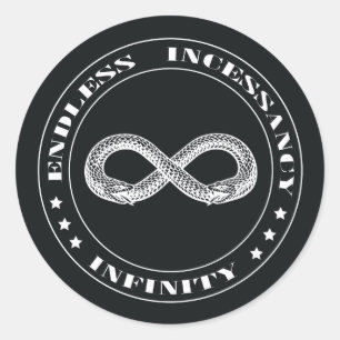 Sticker Rond Ouroboros