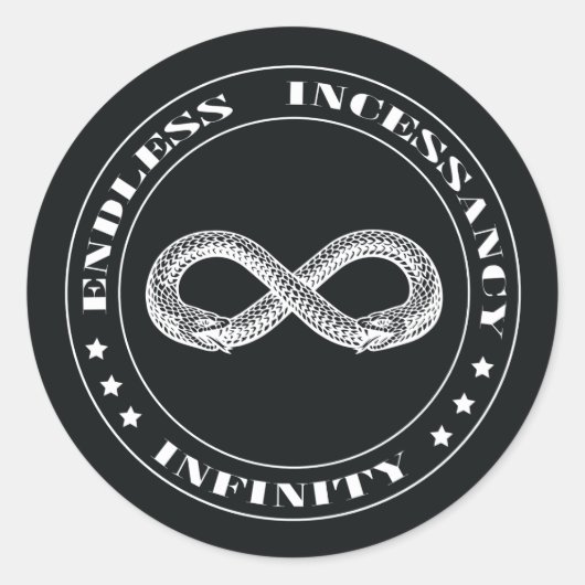 Sticker Rond Ouroboros (Devant)