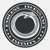 Sticker Rond Ouroboros (Devant)