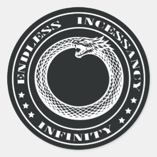 Sticker Rond Ouroboros