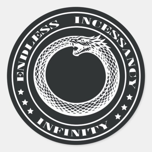 Sticker Rond Ouroboros (Devant)
