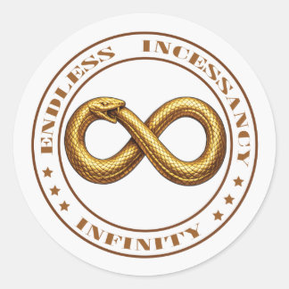 Sticker Rond Ouroboros