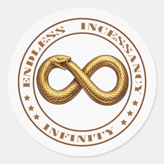 Sticker Rond Ouroboros (Devant)