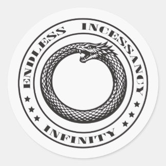 Sticker Rond Ouroboros