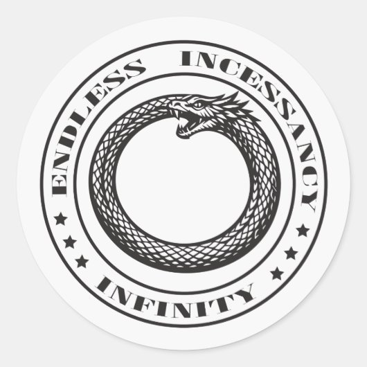 Sticker Rond Ouroboros (Devant)