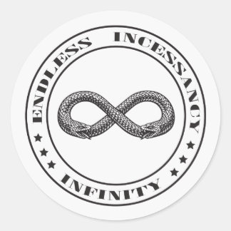 Sticker Rond Ouroboros