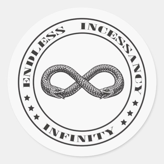 Sticker Rond Ouroboros (Devant)