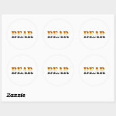 STICKER ROND OURS (Feuille)