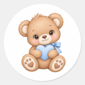 Sticker Rond Ours 