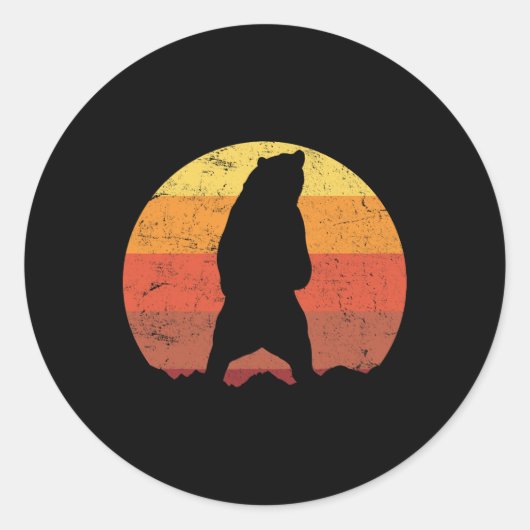 Sticker Rond Ours (Devant)