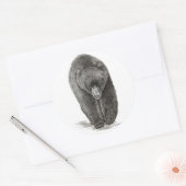 Sticker Rond Ours (Enveloppe)