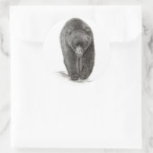 Sticker Rond Ours (Sac)