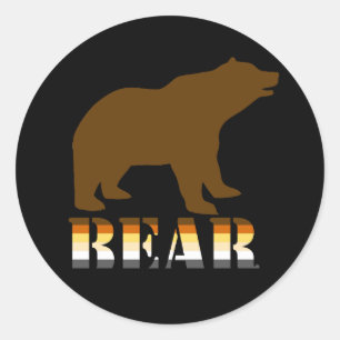 STICKER ROND OURS-