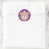 Sticker Rond Ours (Sac)